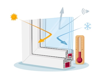 پنجره دوجداره - عایق صدا و گرما سرما درب و پنجره سه جداره